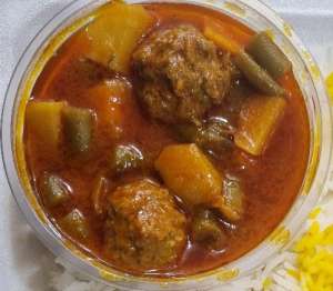 خوراک خورشت لوبیا سبز