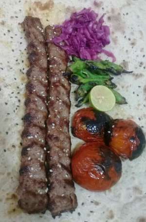 خوراک کباب کوبیده گوشت