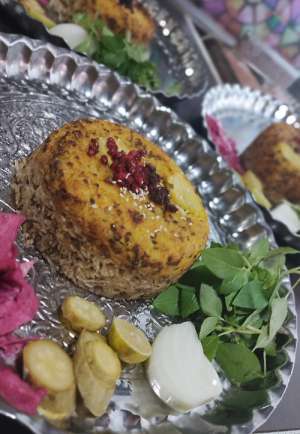 کته ماش و گوشت گردن تک نفره