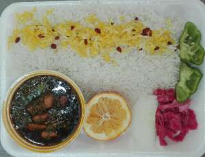 چلو خورشت قرمه سبزی