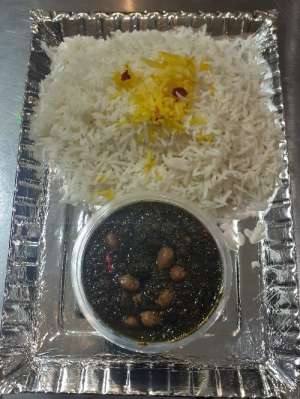 چلو خورشت قرمه سبزی